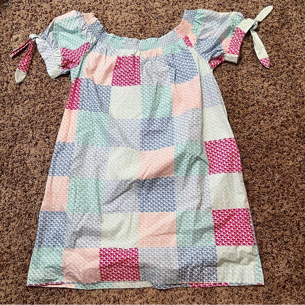 Vineyard Vines Multicolor Patchwork Whale Print D… - image 3